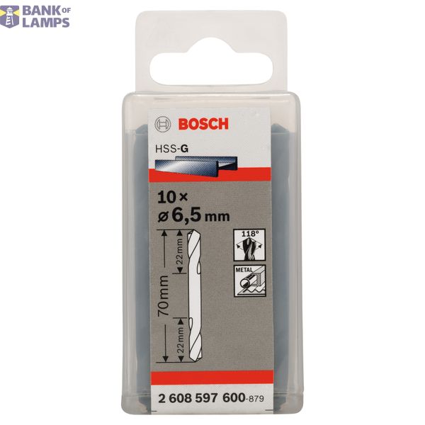 Double-ended drill bits 6,5 x 22 x 70 mm 10 pcs. image 2