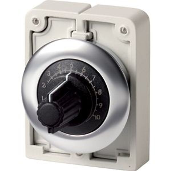 M30I-FR22K Potentiometer, flat front, M30, 30.5 mm, R 22 k„¦, P 0.5 W, Front ring stainless steel image 2