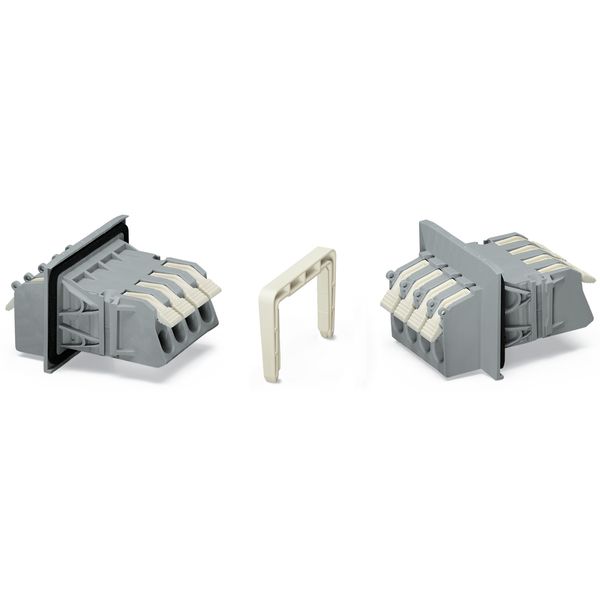 Feedthrough terminal block;lever;Plate thickness: 3 mm;gray image 7