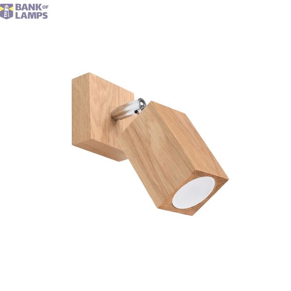 KEKE WALL LAMP OAK GU10 1X40W IP20 image 2