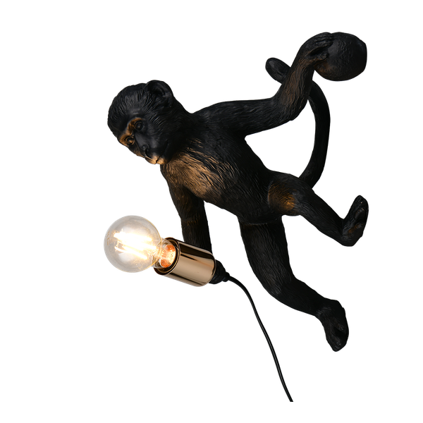 Louy wall lamp E27 black image 1