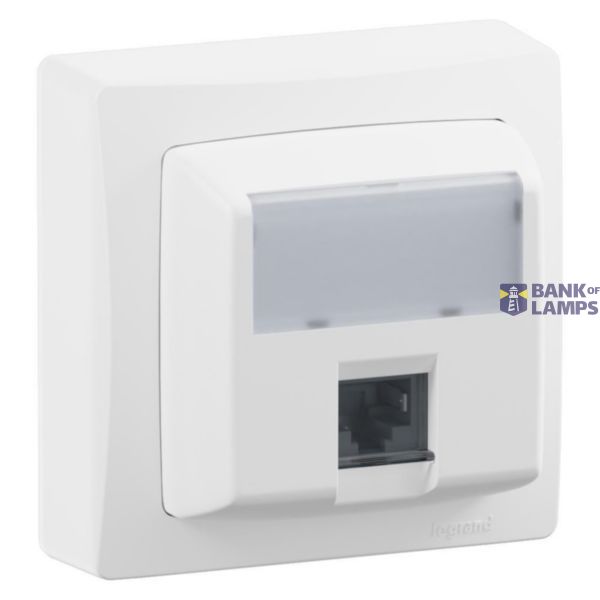 RJ45 SOCKET CAT 6 FTP WHITE image 1