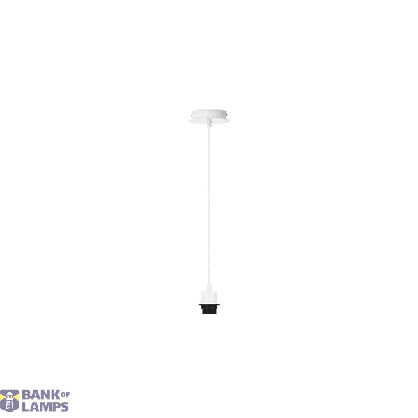 FENDA E27 pendant, white, without shade image 1