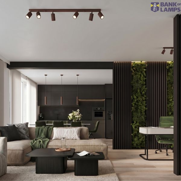 Ceiling lamp KARBON 10 brown image 4