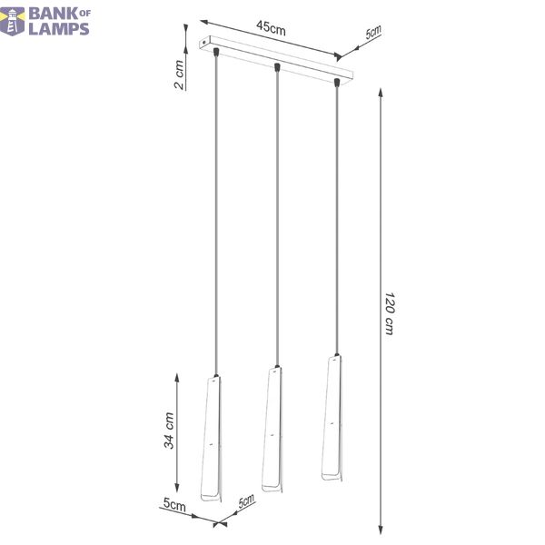 Pendant lamp PRYSM 3L white image 13