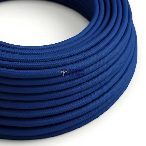 Glossy Classic BlueTextile Cable - The Original Creative-Cables - RM12 round 2x0.75mm / 3x0.75mm image 1