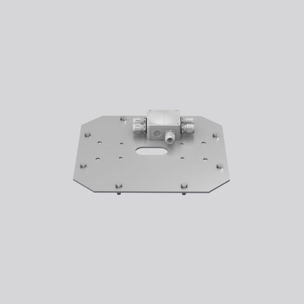 Adapter L 395 B 395 H 120 colour: silver image 1