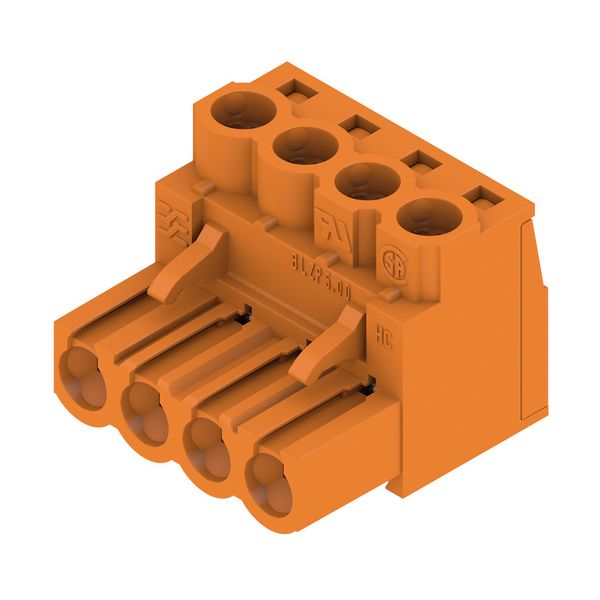 PCB plug-in connector, female plug, 5.00 mm, Number of poles: 4, 180°, Clamping yoke connection, Clamping range, max. : 4 mm², Box image 4