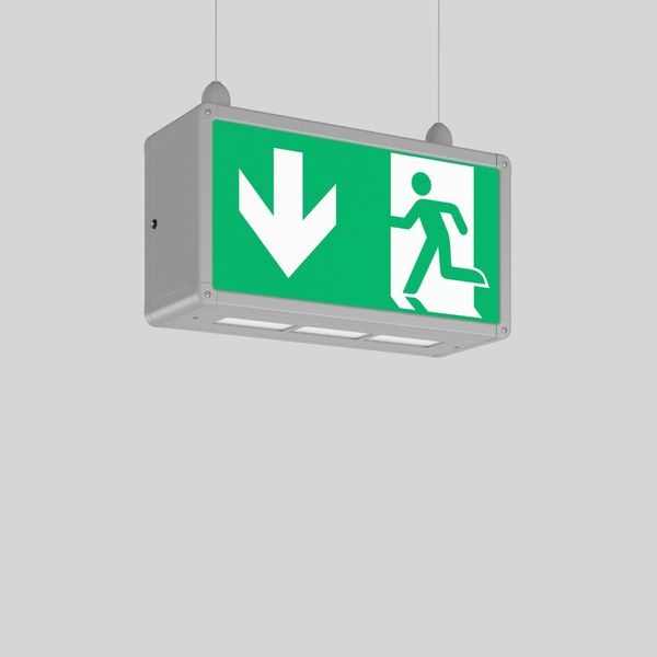 RECHTECK, 5,1 W, aluminium, on/off Pendant luminaires, L 362 B 125 H 1 image 1