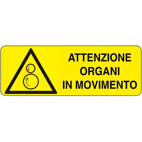 Rectangular danger sign - 350 x 125 mm image 1
