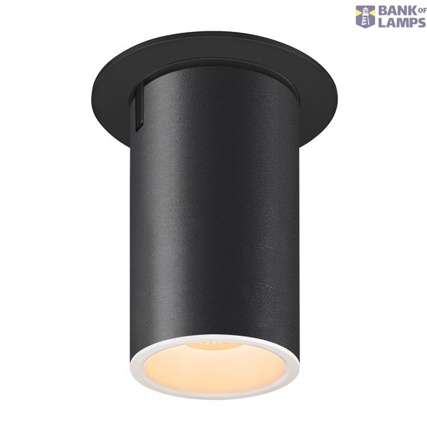 NUMINOS PROJECTOR M recessed ceiling light, 3000 K, 55°, cylindrical, black / white image 4