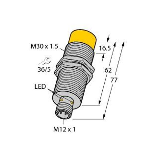Inductive coupler Primary Side   NICP-M30-IOL2P8X-H1141 image 1