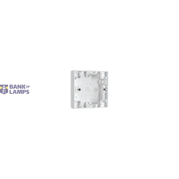 WALL BOX 1X 23MM WHITE 6-PACK image 1