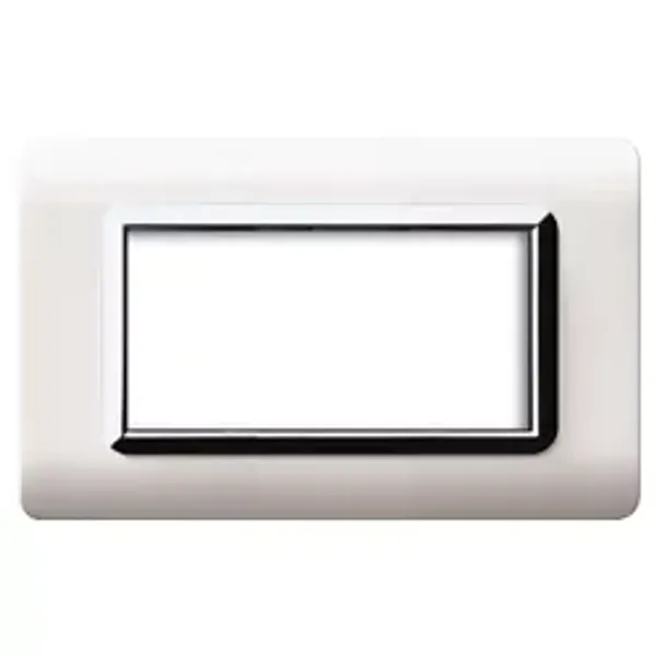 44 MOULD.PLATE WHITE CHROME FR.  4M image 1