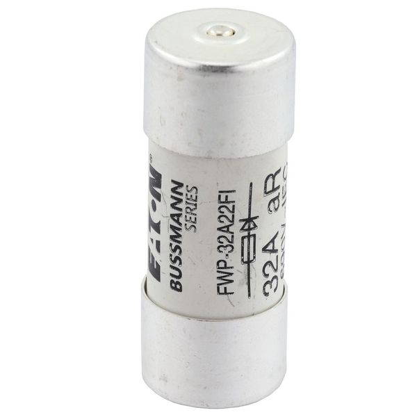 Fuse-link, high speed, 32 A, AC 700 V, 22 x 58 mm, aR, UL, with striker image 17