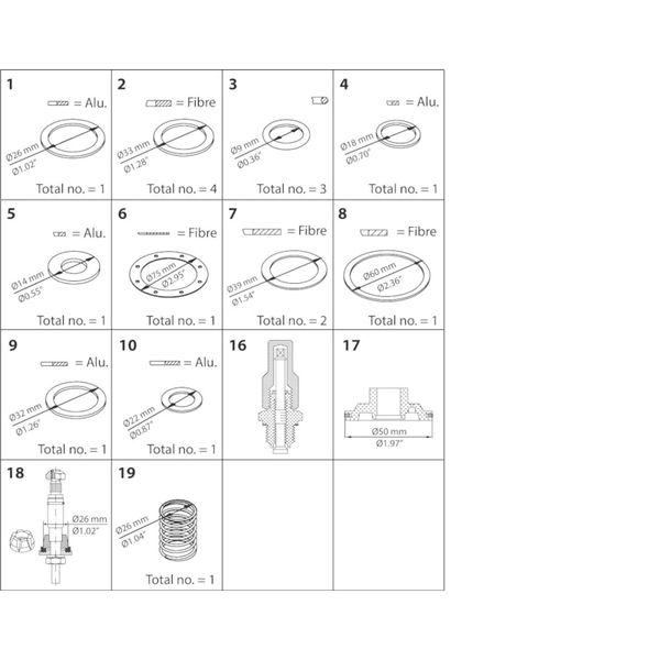 PMC1 and PMC3 Overhaul kit image 1