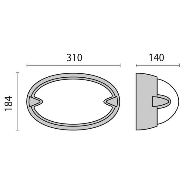 CHIP OVAL 30 BLACK E27 image 4