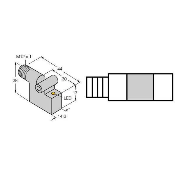 Magnetic Field Sensor For Pneumatic Cylinders   BIM-IKT-AP6X-H1141 image 1