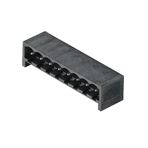 PCB plug-in connector, male header, closed side, THT/THR solder connection, 5.08 mm, Number of poles: 7, 270°, Solder pin length (l): 3.2 mm, tinned, black, Box image 1