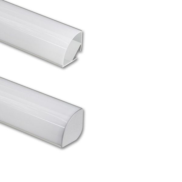 Corner aluminum profile RL2 30x30mm without diffuser 2m image 1