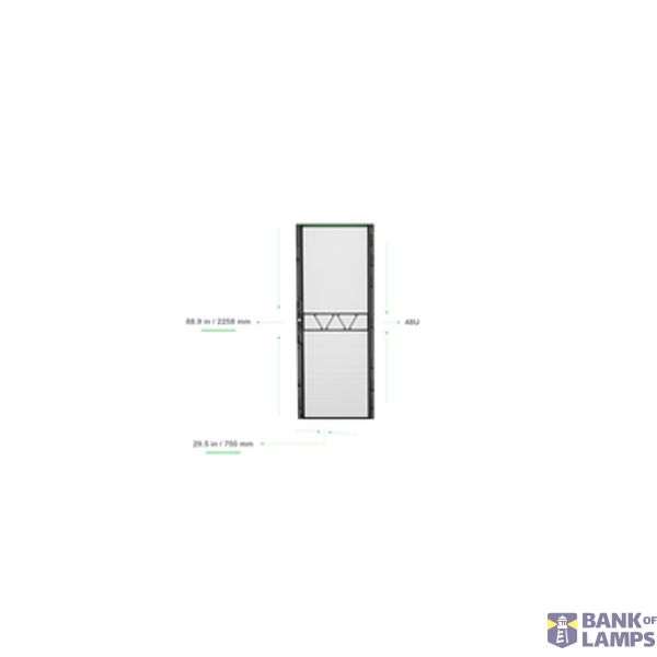 NSX Gen2 48U750mm Wide Curved Door Blk image 4