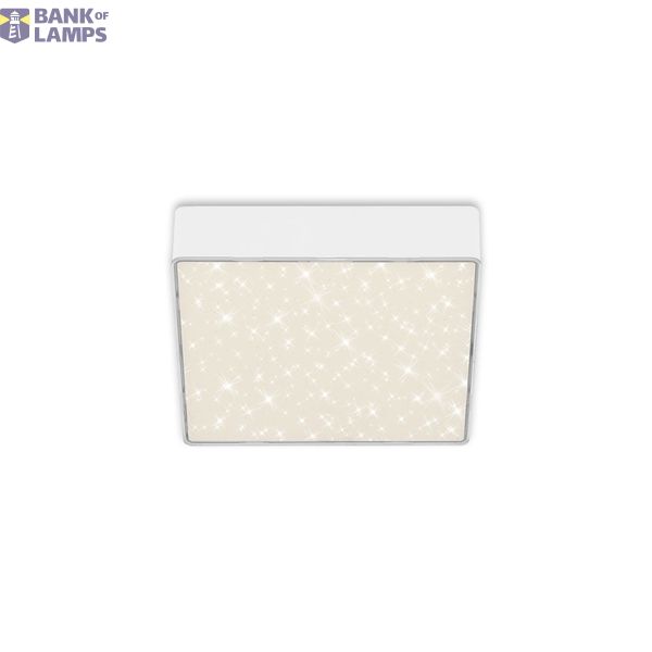 frameless LED surface light with starry decor, white, 1xLED-platine/11W image 1