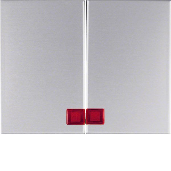 Rocker 2gang, redlens , K.5, al., matt, lacq. image 1