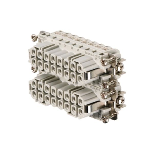 HDC insert, Female, 250 V, 16 A, Number of poles: 16, Screw connection, Size: 5 image 1