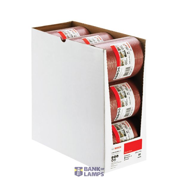Sanding roll for wood and paint, 115 mm x 5 m, P80 G= 80 image 1