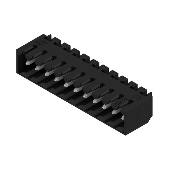 PCB plug-in connector, male header, closed side, THT/THR solder connection, 3.50 mm, Number of poles: 11, 90°, Solder pin length (l): 1.5 mm, tinned, black, Tape image 5