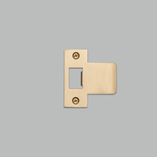 STRIKE PLATE KIT / T SHAPED / 75 MM DOOR / BRASS image 1