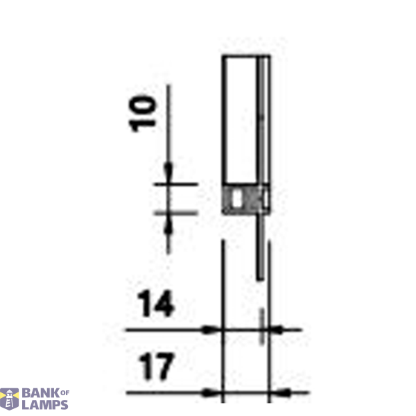Horizontal  90° connector, Black, Trimless Recessed image 2
