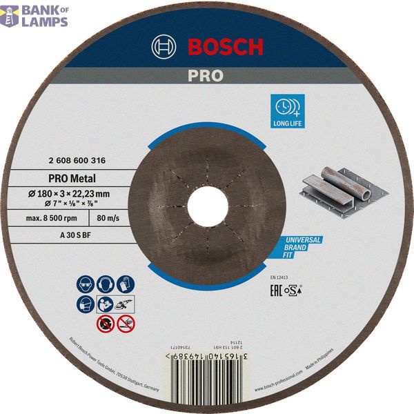 Expert for Metal cutting disc with depressed centre A 30 S BF, 180 mm, 3,0 mm image 1