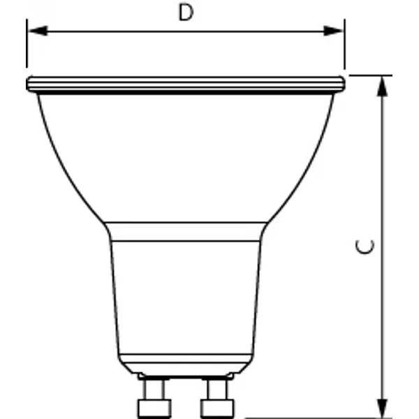 MAS LED spot VLE D 5.5-80W GU10 930 36D image 3