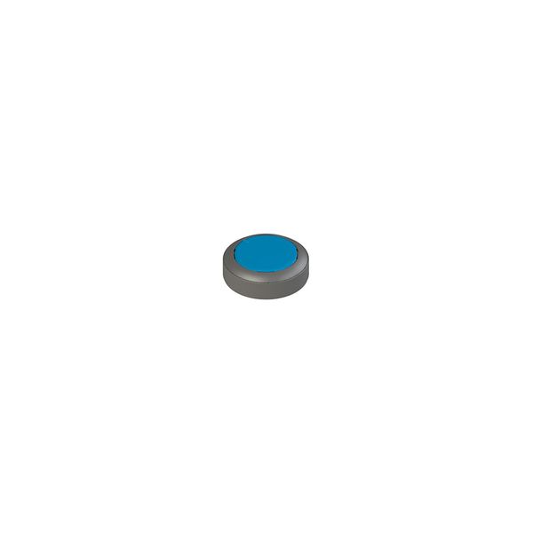 Illuminated button, spring-return, blue image 1