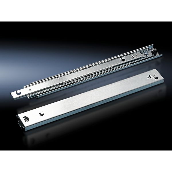 DK Telescopic slides for component shelf, 50 kg, For D: 400 mm image 2
