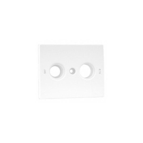C.PLATE F/R TV-SAT SOCK MULTIBR 2 OUTP IVORY image 1