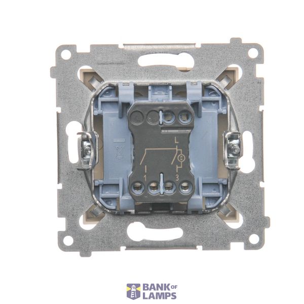 Quadruple frame, metal, Inox, metallic image 1