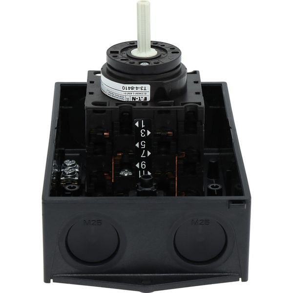 T3-4-8410/I2 Star-delta switches, T3, 32 A, surface mounting, 4 contact unit(s), Contacts: 8, 60 °, maintained, With 0 (Off) position, 0-Y-D, Design number 8410 image 30