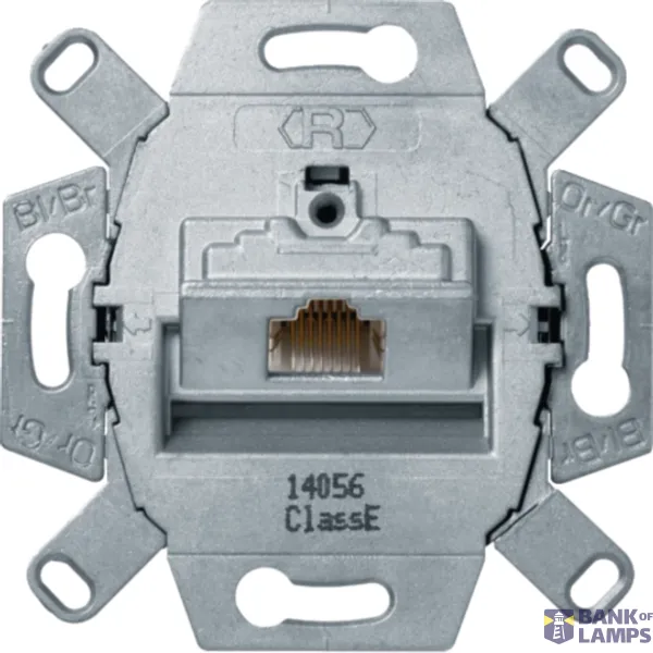 UAE socket, 8-pin shielded, Cat.6, Class E, flush-mounted module image 1