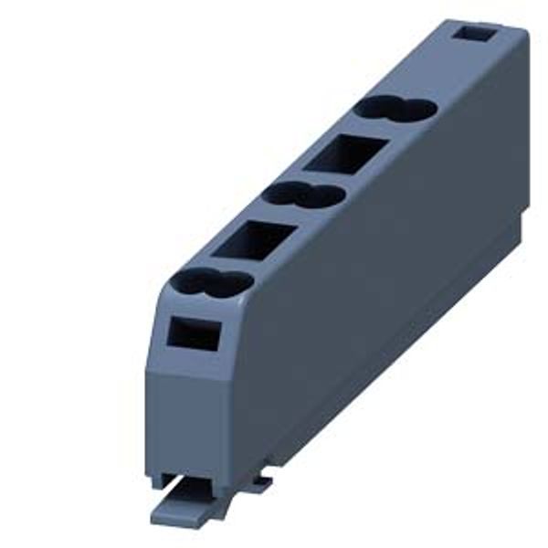 Terminal, removable, 3-pole, push-in terminals up to 2x 1.5 mm2 image 1