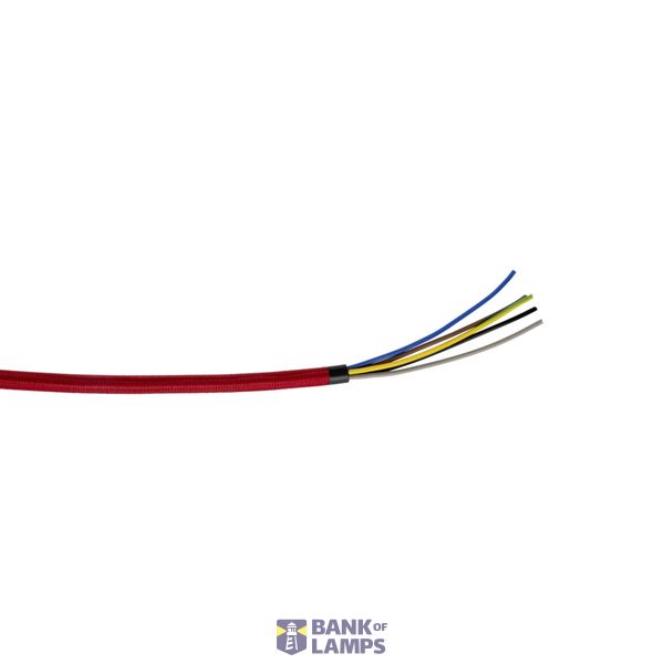 TEXTILE CABLE 5X0,75 L-10m RED image 1