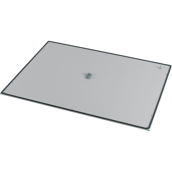 XLST5A858 Bottom-/top plate, closed Aluminum, for WxD = 850 x 800mm, IP55, grey image 3