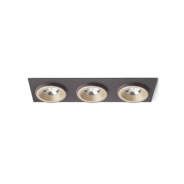 SHARM SQ III recessed pearl gold/brown 230V LED 3x10W 24° 3000K image 1