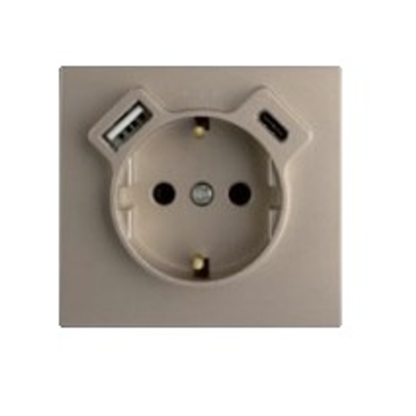 COV PL F/EA SOCK SKO+USB TYPE A AND TYPE C IV image 1