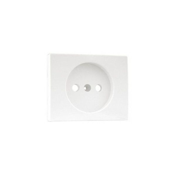 COVER PLATE F/SINGLE PHASE SOCKET WHITE image 1
