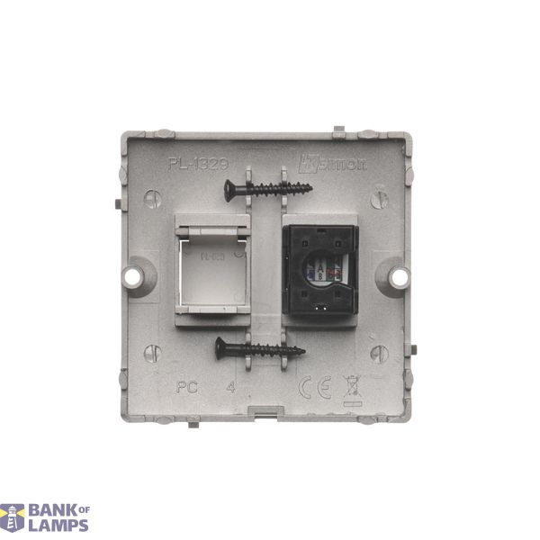 Touch panel 3 modules, Modul 1: 1 touch field, Module 2: 2 vertical touch fields, Module 3: 4 touch fields, Fixing: horizontal, Silver mist image 1