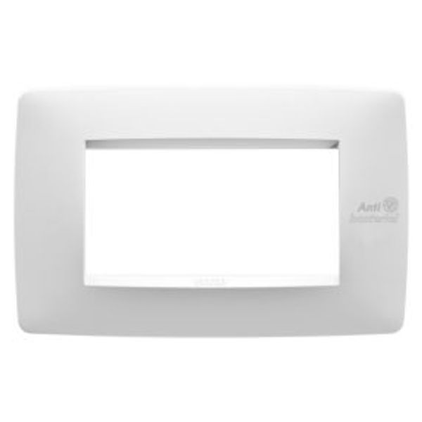 ONE PLATE - TECHNOPOLYMER - 4 MODULES - WHITE - ANTIBACTERIAL - CHORUSMART image 1