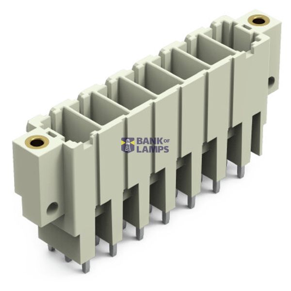 THT male header 1.0 x 1.2 mm solder pin straight light gray image 1