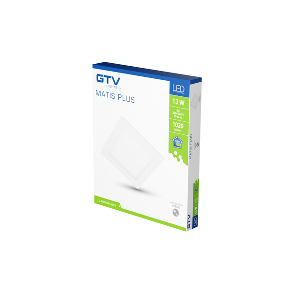 LED luminaire MATIS PLUS, IP44, 13 W, 1020 lm, AC220-240V, 50/60 Hz, 120°, 4000K, recessed, white image 2